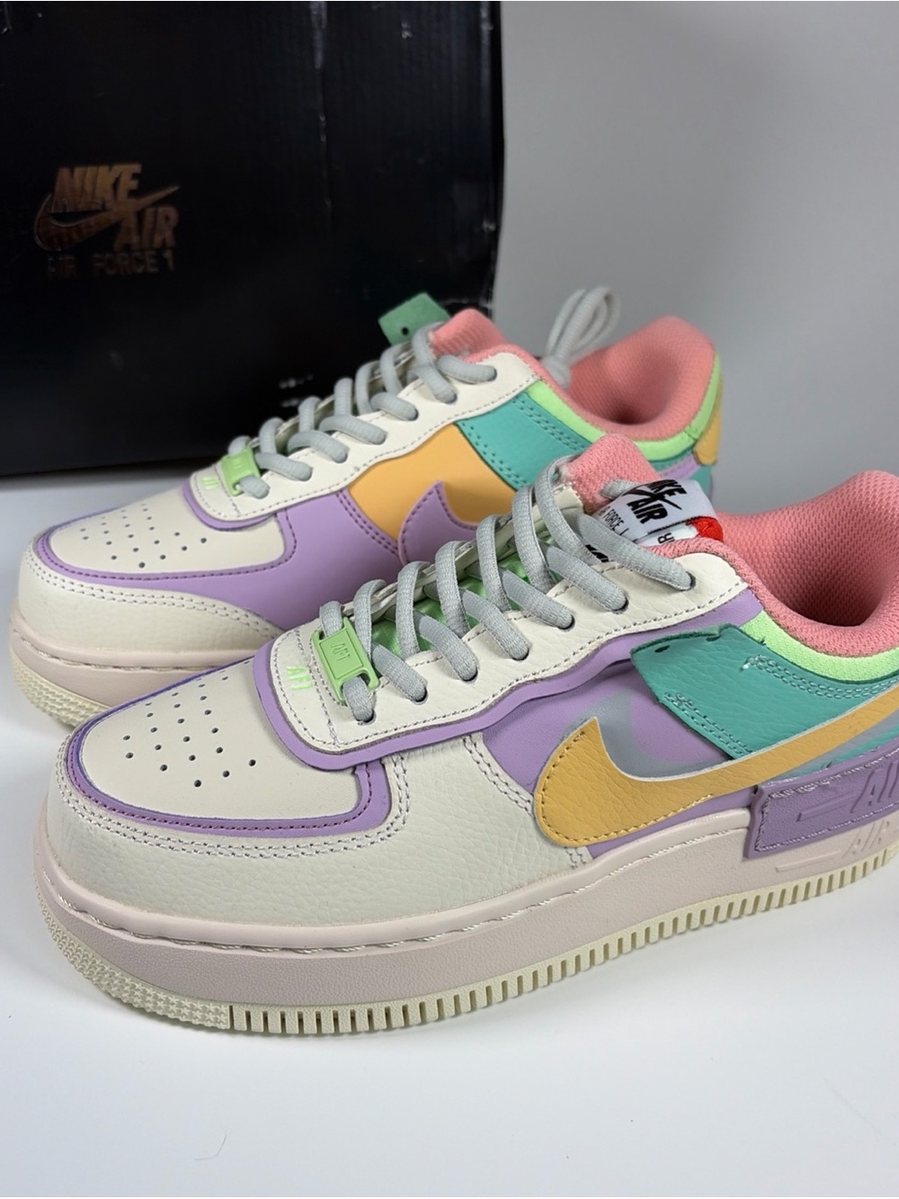 Nike Air Force 1 Shadow Pale Ivory Celestial Gold Women's 6.5